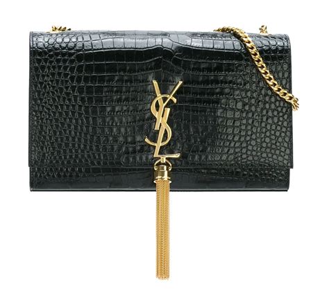 saint laurent kate crocodile bag